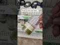 Stick Dollar Tree shower curtain rings to a bin