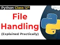 File Handling in Python Class 12 Python File Handling with Programs Python for Class 12 CBSE