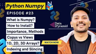 Complete Numpy from Scratch - Part 1 Python for Data Science