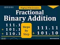 Fractional Binary addition How to add fractional binary numbers Digital Electronics
