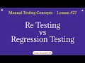 Lesson 27 - Manual Testing Concepts