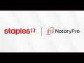Online Notary by Staples and NotaryPro