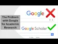 Google vs Google Scholar