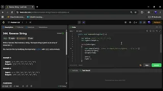 Reverse String Using Two Pointers LeetCode 344 Explained