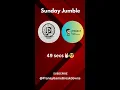 Sunday Jumble THIS WAS FAST