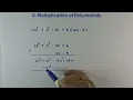 V-5 Multiplication of Polynomials