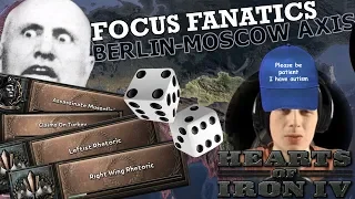 Hearts of Iron 4 FOCUS FANATICS - AI CHOOSING ANY FOCUS INSTANT COMPLETION Observation Game
