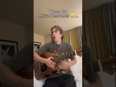 When bro misunderstands 😭🙏 #memes #guitar #lol