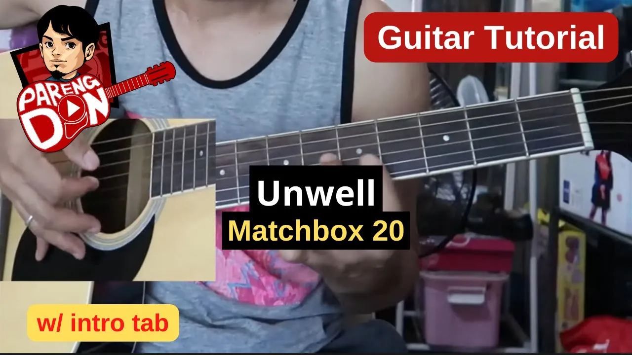 UNWELL intro guitar tutorial | song by MATCHBOX 20