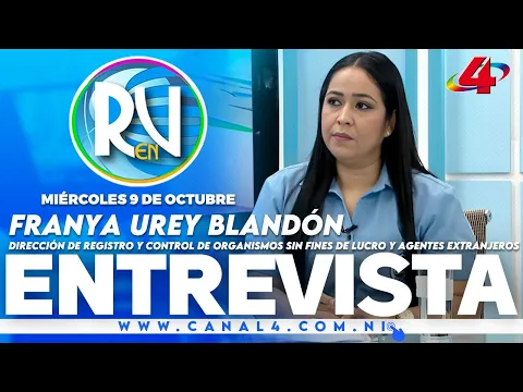 Franya Urey Blandón, de Registro y Control de Organismos Sin Fines de Lucro y Agentes Extranjeros