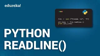 Python Readline File Handling In Python Python Tutorial Edureka