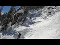 Skiing Hole in the Wall Chute - Mary Jane Territory Winter Park CO