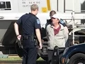 Mark Ciska arrested for public intox by railroad tracks in Mason City Iowa on Oct 9 2016