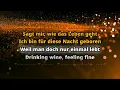 Drinking Wine Feeling Fine -  KARAOKE