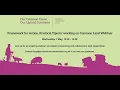 Framework for Action Practical Tips for Working on Common Land Webinar