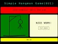 Simple Hangman Game GUI using JavaScript
