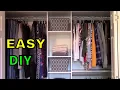 DIY ClosetMaid closet organizer install