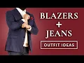 How To Pair Denim Jeans with Jackets Blazers Sport Coats