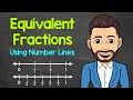 Equivalent Fractions Using Number Lines Math with Mr J