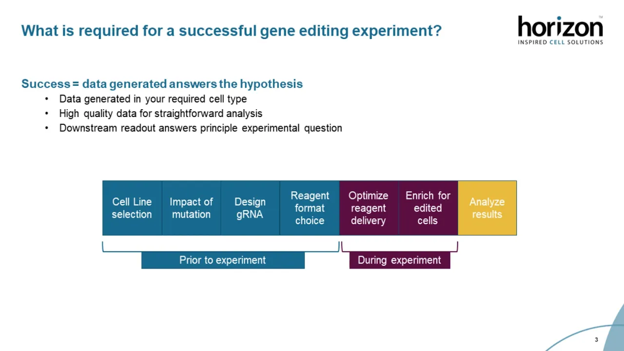 Gene Editing Success: Considerations for maximizing your CRISPR gene editing accuracy and efficiency