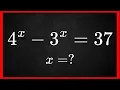 Mastery Solve 4 x - 3 x 37 Maths Hacks Exponent Tricks