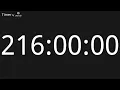 216 Hour Countup Timer