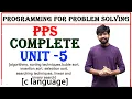 pps complete unit 5 c language complete unit 5 explaination programming for problem solving