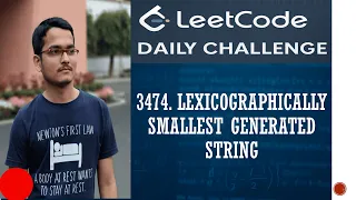 Leetcode 3474 Lexicographically Smallest Generated String Daily Challenge