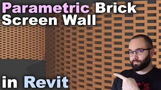 Brick Screen Wall in Revit Tutorial