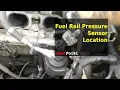 How to replace location fuel rail pressure sensor on 2010 equinox code P0191