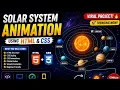 Create Solar System Animation with HTML CSS