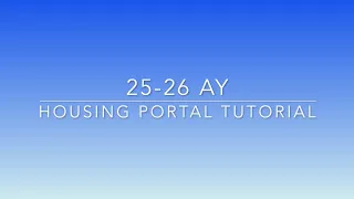 25-26 Room Selection Tutorial