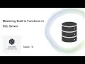 Master Built-in Functions SQL Server