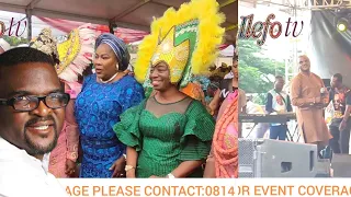grand arrival of lagos first lady ibi joke sanwoolu as obesere crooner serenade her u0026 the guest