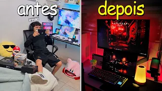 REFORMEI o setup gamer do meu irmão em 2025! (ficou bom demais)