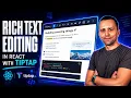 Rich Text Editing in React using Tiptap js