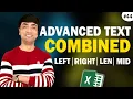 Advanced Text Function in Excel Best use of Left Mid Len Right COMBINED