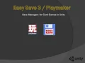 How to make Game Save System - Easy Save Playmaker Unity