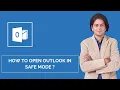 How do I start Outlook in safe mode with command prompt