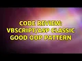 Code Review Classic good OOP Pattern 2 Solutions