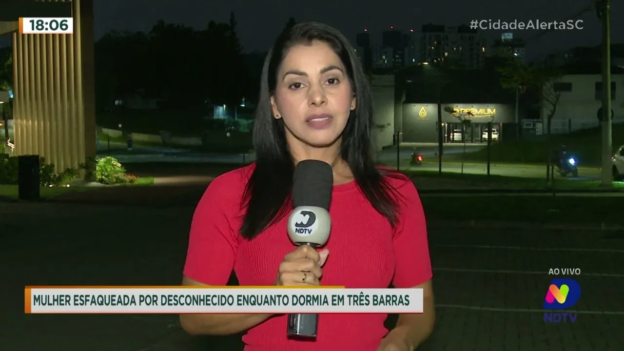 Mulher é esfaqueada por desconhecido enquanto dormia em Três Barras