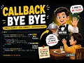 Callback Function Bye Bye Confusion JavaScript Interview Real Life Example Hindi