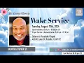 Wake Service of Mr Vasanth G Stephen Roselle Illinois USA