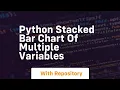 python stacked bar chart of multiple variables
