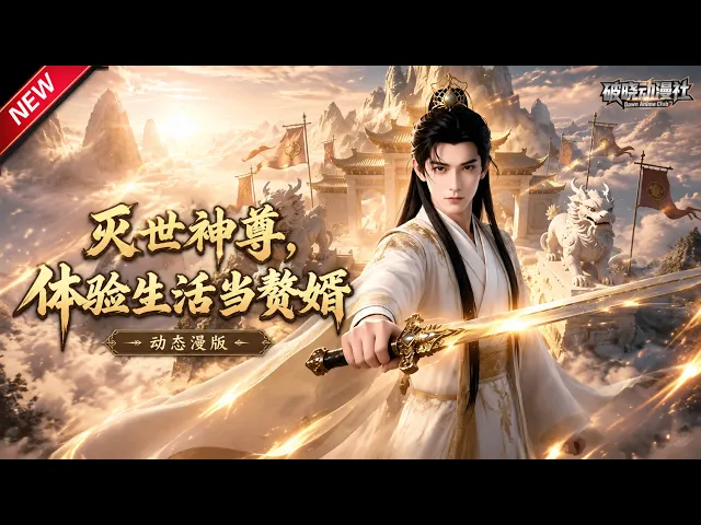 灭世神尊，体验生活当赘婿动态漫版