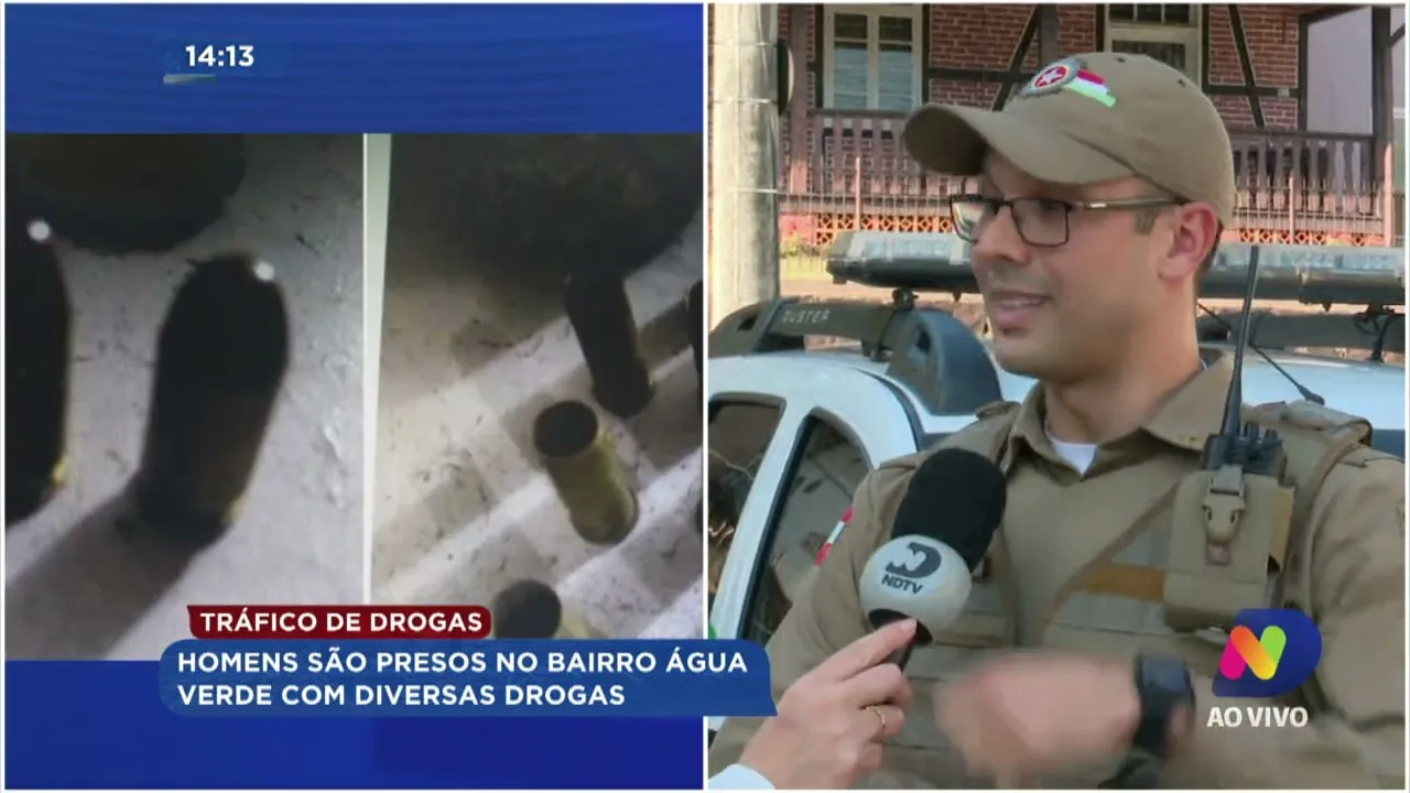 Tráfico de drogas: homens são presos no bairro Água Verde com diversas drogas