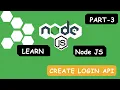 Build Your First Node js App from Scratch Part 3 Login API with Bcrypt MongoDB