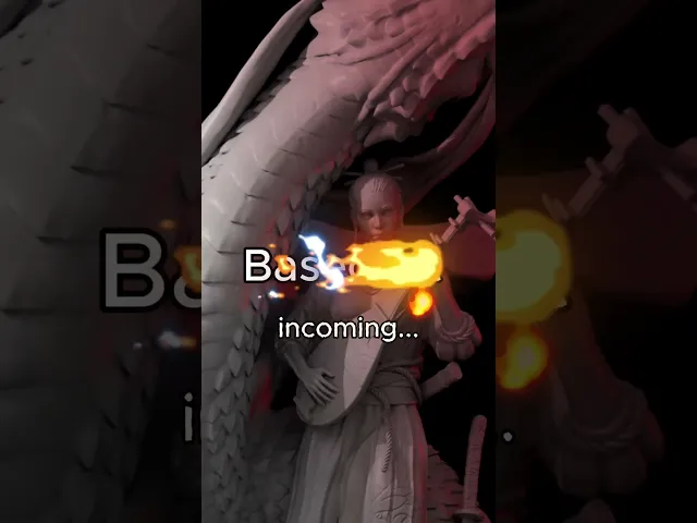 Female Samurai Warrior with Dragon, Lady of War, Wrath of the East. video thumbnail