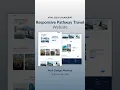 Travel Website Landing Page with HTML CSS