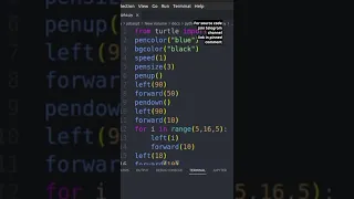 G alphabet using turtle in python